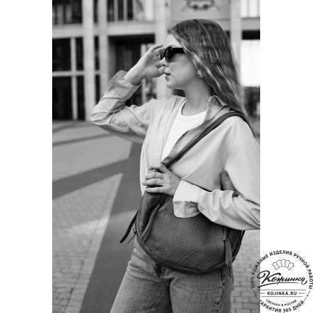 Женская кожаная сумка "Техас" (черная)